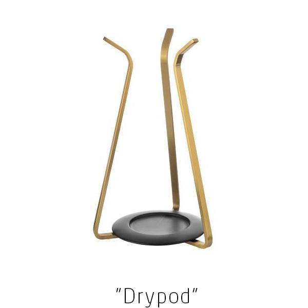Trockenständer "DryPod" messingfarben, Verwendungsempfehlung: Mit diesem eleganten Gestell können alle Zieher Dekanter nach dem Spülen einfach kopfüber zum Nachtrocknen aufgestellt werden.